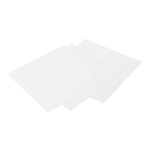 PATIKIL Alumina Ceramic Sheet Square Cooling Pad Insulating Sheet 3pcs High Hardness for MOS Transistor 100x100x0.5mm(4x4x0.02)
