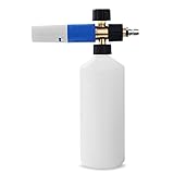 Car Wash Soap Sprayer - Pressure Washers Foam Cannon with 1/4 Inch Quick Connect, Adjustable Nozzle Snow Wash Cannon with 1 L Bottle, Professional Car Foam Cannon Fits Most Power Washing(4000 PSI)
