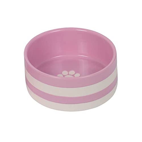 Nobby Keramik Napf Strio, rosa/Creme, Ø 15,0 x 6,0 cm, 0,60 l, 1 Stück