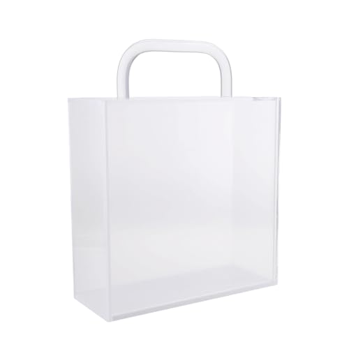 Sac d'emballage transparent avec fleurs imperméable pour le shopping