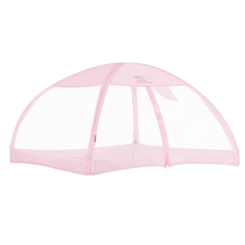 Image of Dream On Me Ziggy Canopy - Pink, Compatible with Ziggy Square Playpen, UV, Rain & Bug Protection, Foldable & Travel-Friendly