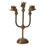 Haunted Hands Gold Color Metal Brass Candelabra Taper Candle Holder Oddities Gothic Emo Spooky Halloween