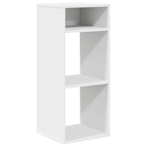Eleganz Estantería blanca 34 x 31 x 80 cm de material de madera – Sistema de estantería que ahorra espacio para apartamentos pequeños, duradera y elegante