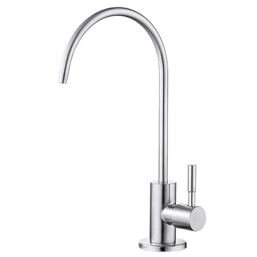 Robinet filtre cuisine eau potable acier inoxydable 1/4 pouce doré mat