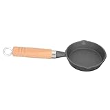 LALADEFIEE Sartén Pequeña de Hierro Fundido 11 CM para Calentar Aceite y Derretir Mantequilla Cacerola Multifuncional para Huevos Cocina y Ahorro Energético
