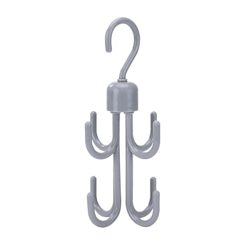 Colgador De Cinturones | Soporte Resistente con 360 Grados Y Cuatro Ganchos,Colgador De Cinturones para Armario | para Pared, Abrigo, Sombrero, Bufanda, Toalla, Bolso, Puerta De Baño Y Corbatas