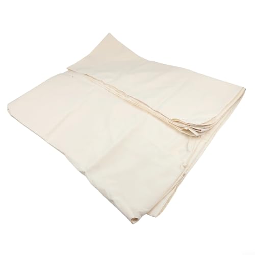 Pumixiy Rechteckiger Sonnenschirm, 200 x 300 cm, 160 g/m² Polyester, wasserdicht, Gartenschirm, Ersatzbezug für den Außenbereich, ohne Rahmen, Weiß