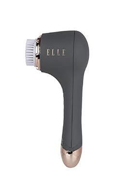 Elle EL-7000 Facial Cleansing Power Brush, Clear & Reduce Size of Pores, Removes Dead Skin Leaving it Soft & Refreshed, Sage Grey
