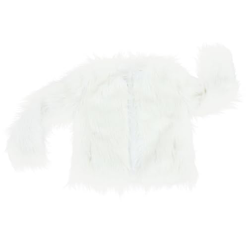 Manteau de fourrure artificielle blanche LED Gatuida pour briller dans vos fêtes d'hiver