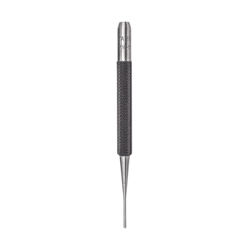 Starrett Drive Pin Punch with Knurled Grip for Driving Pins Into or Out of a Workpiece - Hardened and Tempered Steel, 4