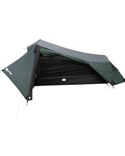 Highlander Blackthorn 1 Person Tent – Lightweight & Waterproof. 4 Season Tent for 1 Person. Quick And Easy Pitch Ultra Low-Profile for Hiking, Fishing, Cyclists & Backpacking