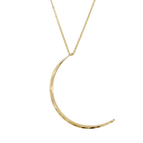Jewelry: Luna Moon Necklace for Women – Lifetime Color Guarantee – Waterproof, Non-Tarnish, Hypoallergenic, Gold PVD Coated – Perfect for Beach, Weddings, Gifts – Small to Large Sizes