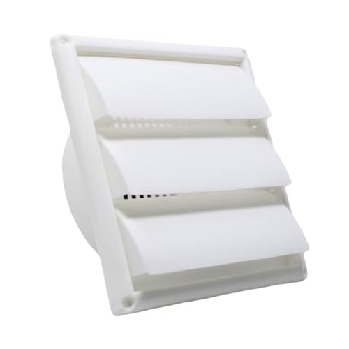 Image of AMPEREUS Wall Exhaust Fan Chimney Vent Pipe Cover And Mosquito Net Dust controller (White)
