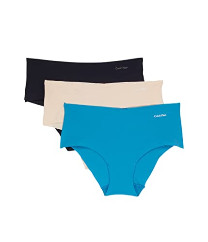Image of Calvin Klein womens Invisibles Seamless Hipster Panties, Multipack