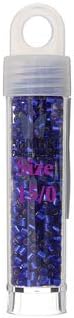 Miyuki 15/0 Delica Seed Beads 5.2gms - DIY Bead Jewelry in Sapphire Silver Lined