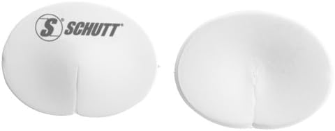 Schutt Sports Vinyl-Dipped Skill-Position Football Knee Pads, White