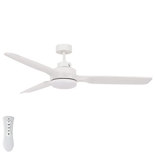 LUCCI AIR Shoalhaven - Ventilador de techo con 3 alas de madera auténtica (paulownia), 142 cm de diámetro, 3 velocidades, verano/invierno Cover