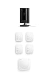 Ring Indoor Cam (2nd Gen), Black with 4 Window and Door Sensors (newest model) and Motion Detector (newest model)