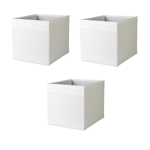 IKEA Drona Box (White, 3 Pack (L:15" x W:13" x H:13"))