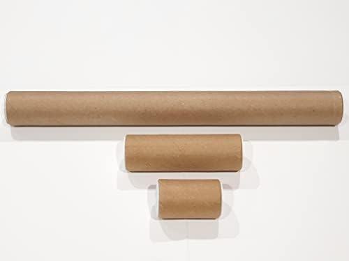 3 x ShieldUp Strong Cardboard Postal Tubes | 25mm Diameter | Pack of 3 Different Sizes | 330mm & 100mm & 50mm Long
