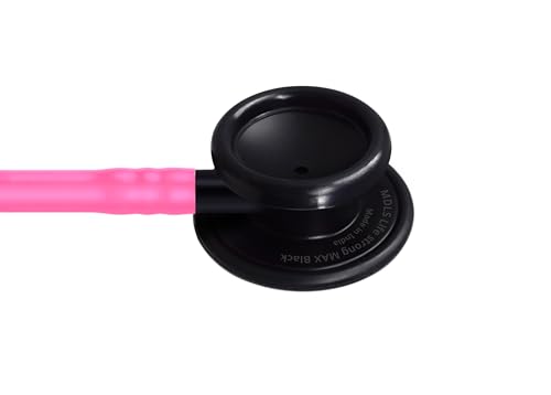 Image of Black Max Lightweight Aluminum Stethoscope for Doctors, Nurses, Medical Students, Nurse Acoustic Stethoscope (Pink)