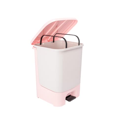 Image of Premium Step-On Padel Dustbin For Kitchen And Home | Garbage Bin With Removable Bucket And Smooth Paddle Mechanism | Wastebin For Office, Bathroom, Bedroom (19 LITER, GREY)