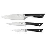Tefal Jamie Oliver 3-Piece Kitchen Knife Starter Set – German Stainless Steel Knives (15cm Chef, 12cm Utility & 9cm Paring) for Everyday Cooking & Meal Prep, K267S355