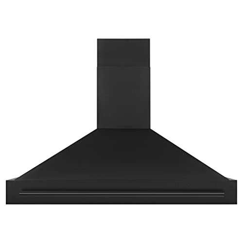 ZLINE 48" Black Stainless Steel Range Hood with Black Stainless