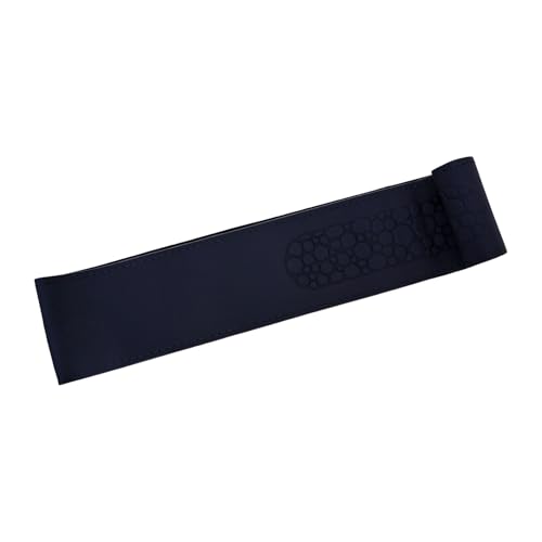 Image of Leather 25CM Universal Fit Car Steering Wheel Cover, Elastic Breathable and Odorless (Black-2)