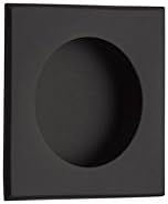 Emtek Flush Pull 2213- Square 10 finish options (Flat Black (US19))
