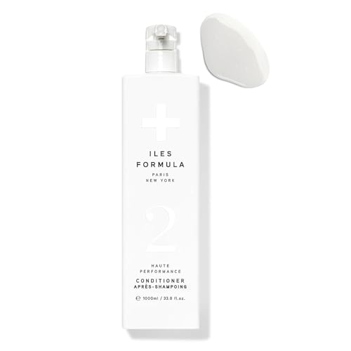Iles Formula Haute Performance Acondicionador: acondicionador reparador para alisar y transformar el cabello dañado, 1 litro