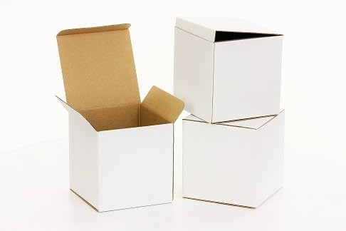 Opakowania, tektura falista, pudełko wysyłkowe, e-commerce, przesyłki pocztowe, składane kartony z klapką, karton wysyłkowy, karton wysyłkowy, karton listowy 155 x 155 x 170 mm, minikarton biały,
