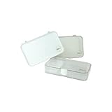 neoLab ABS Sortimentkasten mit Transparentem Deckel, Hohe Form, Weiß, 190mm x 126mm x 96mm