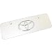 Auto Gold TOYCCM Chrome On Chrome License Logo Mini Plate, Toyota