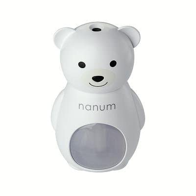 Ubersweet WhiteHumidifiers - Bear Adorable Ultrasonic Cool Mist Humidifier - 160ml Adjustable Mist Output Automatic Shut-off Whisper-Quiet Oper