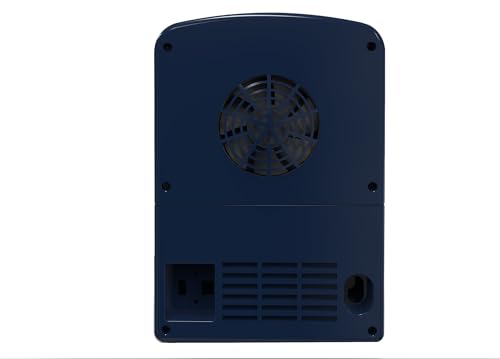 Frigidaire Mini Personal Fridge Cooler, 1 Gal Capacity fits 9 Cans, Includes Plugs for Home Outlet & DC Charger - 9.84" D x 7.09" W x 10.35" H, Indigo Denim Fabric Door - image 6
