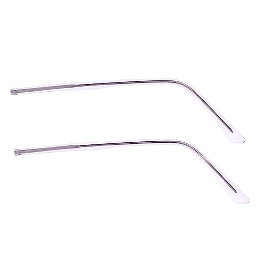 Dulcicasa 防過敏金属眼鏡脚 ピンク 1ペア ? 交換用テンプル 軽量 滑り止め設計 サングラスやメガネとの互換性あり (13.8X0.36CM,紫)