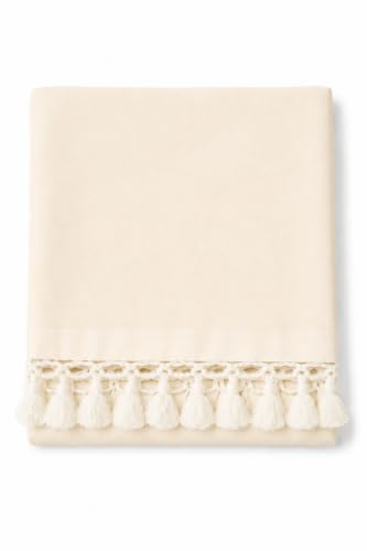 Image of Soft Dull Cotton Bhagalpuri Chadar for Summer | Lightweight and Breathable ChadarFor Sleeping | Odhne Wali Chadar for All Season Use Blanket (Cream)
