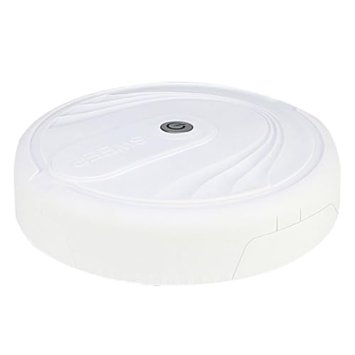 CLISPEED Robot Aspirador Inteligente Color Claro 1 PC para Limpieza Doméstica de Pelo y Polvo, bajo Consumo, Detección Automática de Obstáculos, para Suelos de Madera, Azulejos y Alfombras