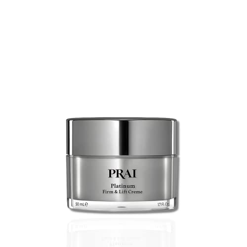 PRAI Platinum Firm & Lift Day Creme 50ml, Hydrating Moisturiser With Nulastic Silk, Platinum & Idealift, Plumps