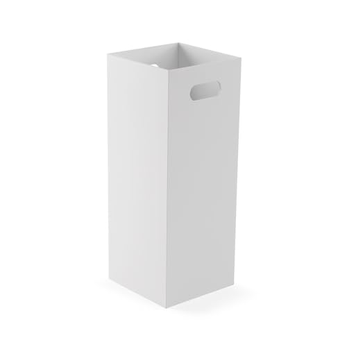 Versa Paragüero Blanco Basic, Estilo Minimalista, 53x21x21 cm, Madera MDF, Blanco