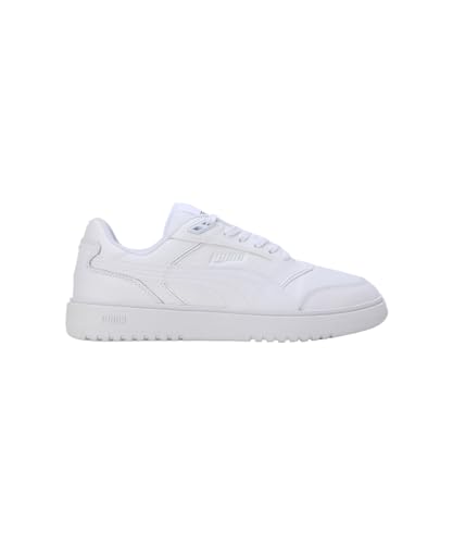 PUMA Doublecourt, Chaussures de Sport Unisexe pour Enfants, Puma Blanc Froid Gris Clair, 37 EU