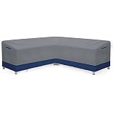 Patio Sectional Sofa Cover, Waterproof Outdoor V-Shaped Sectional Cover,Heavy Duty Garden Furniture
