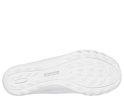 Skechers Modern Comfort Women's Women's Breathe Easy-Knitty Waves Hands Free Slip-Ins Sneaker, White, 113