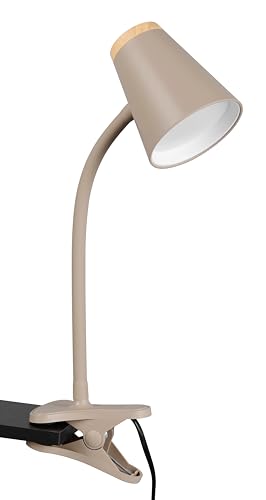 Reality Leuchten LED Klemmleuchte Pongo R25831143, Kunststoff Warm beige, Holznachbildung, inkl. 4.5 Watt LED, Flexarm Reality Leuchten LED Klemmleuchte Pongo R25831143, Kunststoff Warm beige, Holznachbildung, inkl. 4.5 Watt LED, Flexarm
