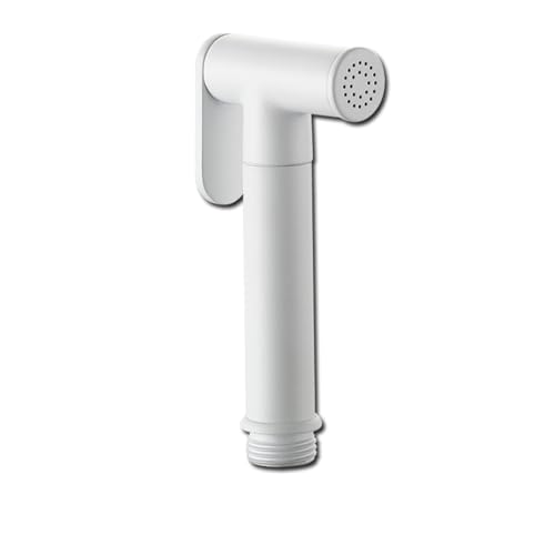 Grifo Bidet Para Wc Boquilla Elevadora De Descarga De Baño Totalmente De Cobre Pistola Rociadora Para Inodoro Grifo De Alta Presión Para Baño Bidé Estilo Redondo Blanco
