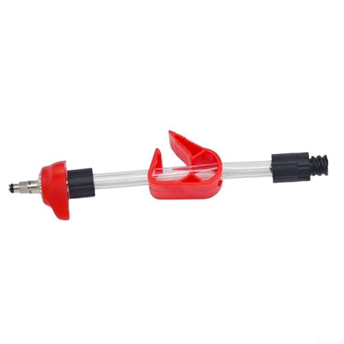 Honseadek Kit de purga de freno para nivel de guía, herramienta de disco hidráulico con manguera roja para mantenimiento de frenos MTB, conector de líquido de bicicleta