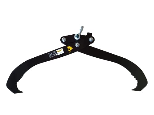 Foto von Forsttechnik-Leicht Rückezange HARDOX Größe L Verladezange Holzzange Greifer Schleppzange Forstzange 2500kg, Schwarz