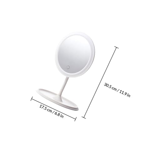 Espejo de maquillaje LED portátil ABOOFAN con luz ajustable miniatura 2