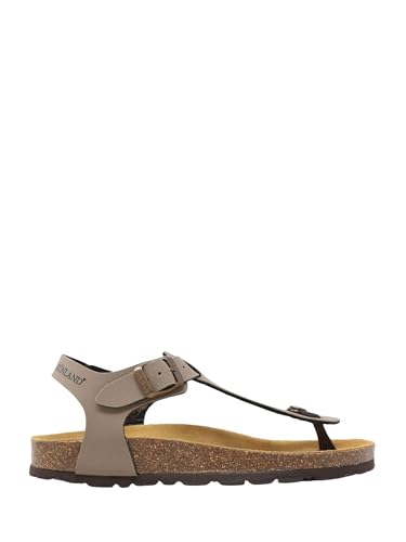 GRUNLAND SARA SB0215 tortora sandali donna infradito pelle tipo birk 36
